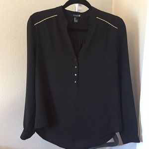 Black long sleeve blouse